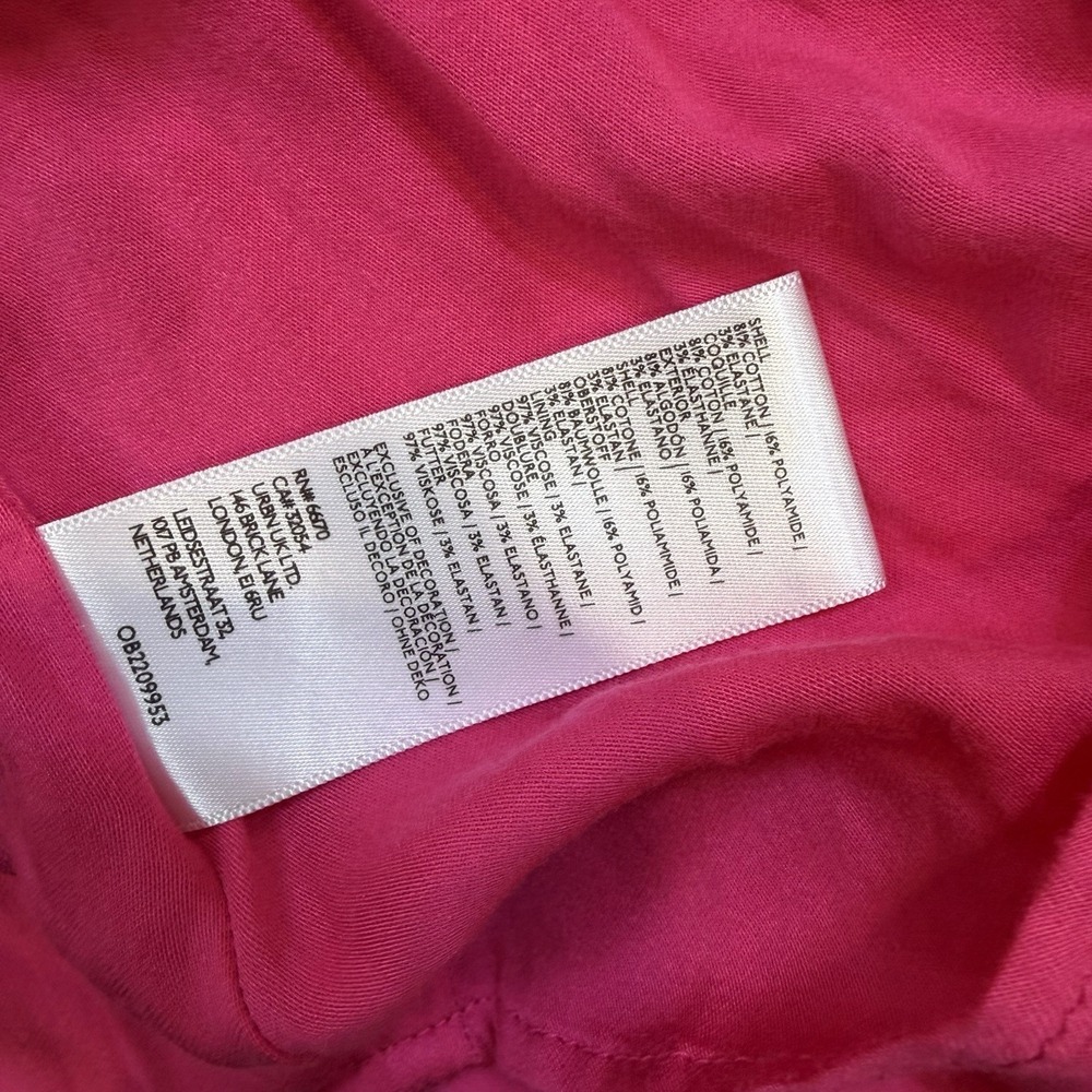 By Anthropologie Sleeveless Plunge Drop-Waist A-Line Mini Dress Pink Small $158 - Picture 14 of 15